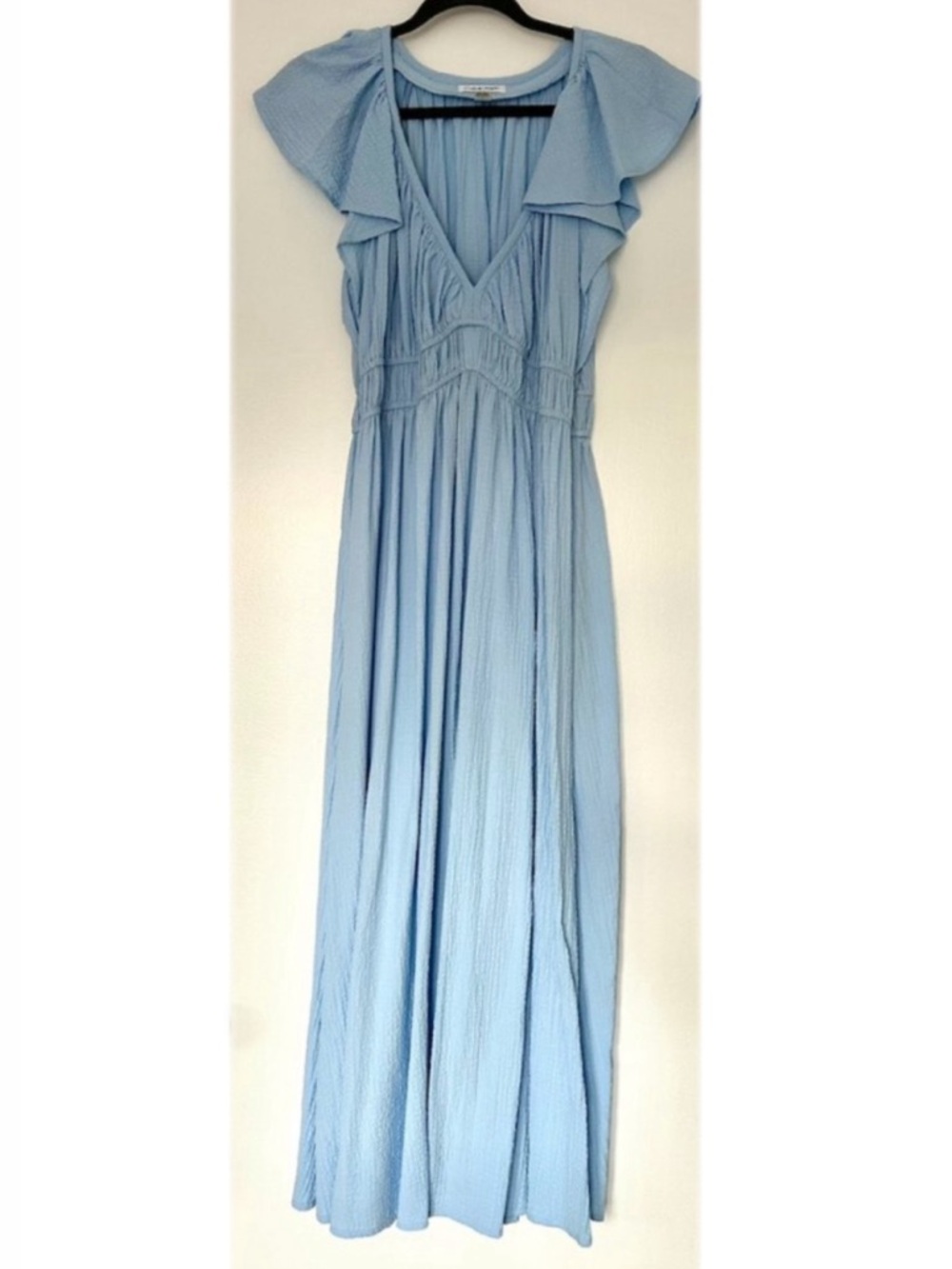 Calvin Klein Women's Short Sleeve V-Neck Solid Fit and Flare Dress